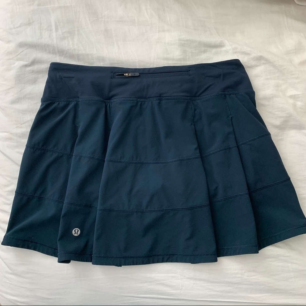 Lululemon Navy Pace Rival Skirt